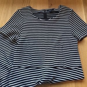 Madewell striped A line dress
